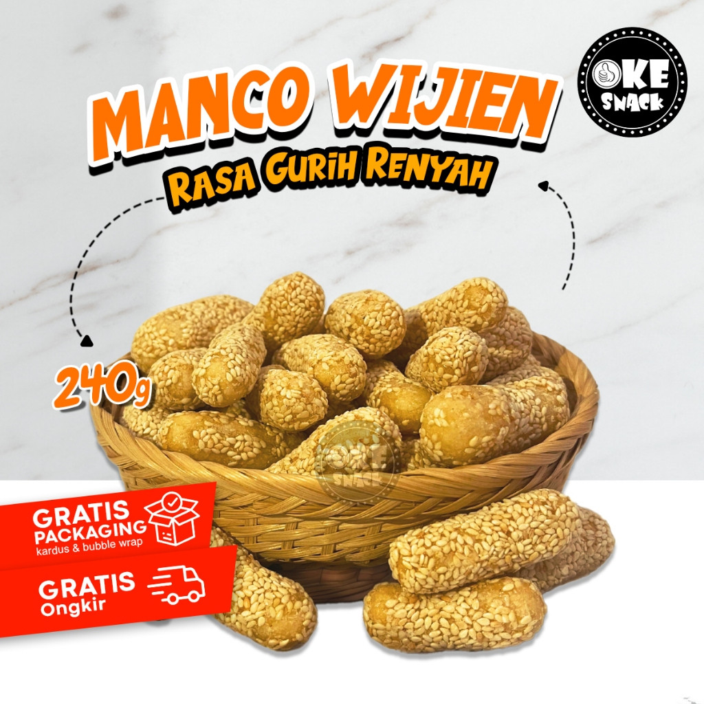 

Manco Wijen 240g Snack Manco Wijen Cemilan Tradisional