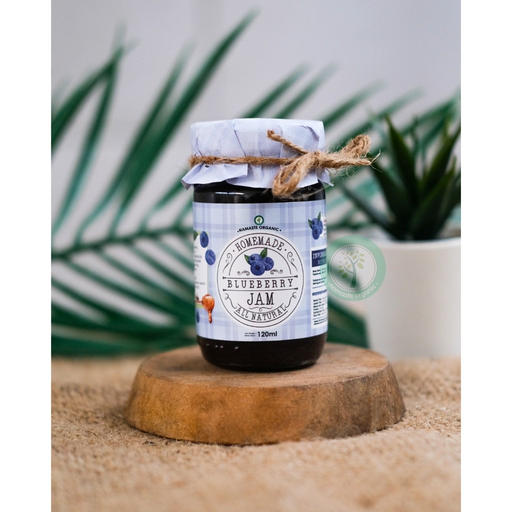 

HOMEMADE BLUEBERRY JAM - MADE WITH REAL BLUEBERRY AND RAW HONEY 120ML
