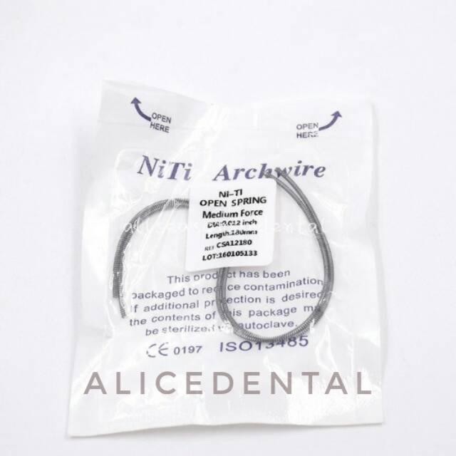 Dental Open Coil Spring Ortho Ocs Orthodontic Kawat Per Niti Spiral