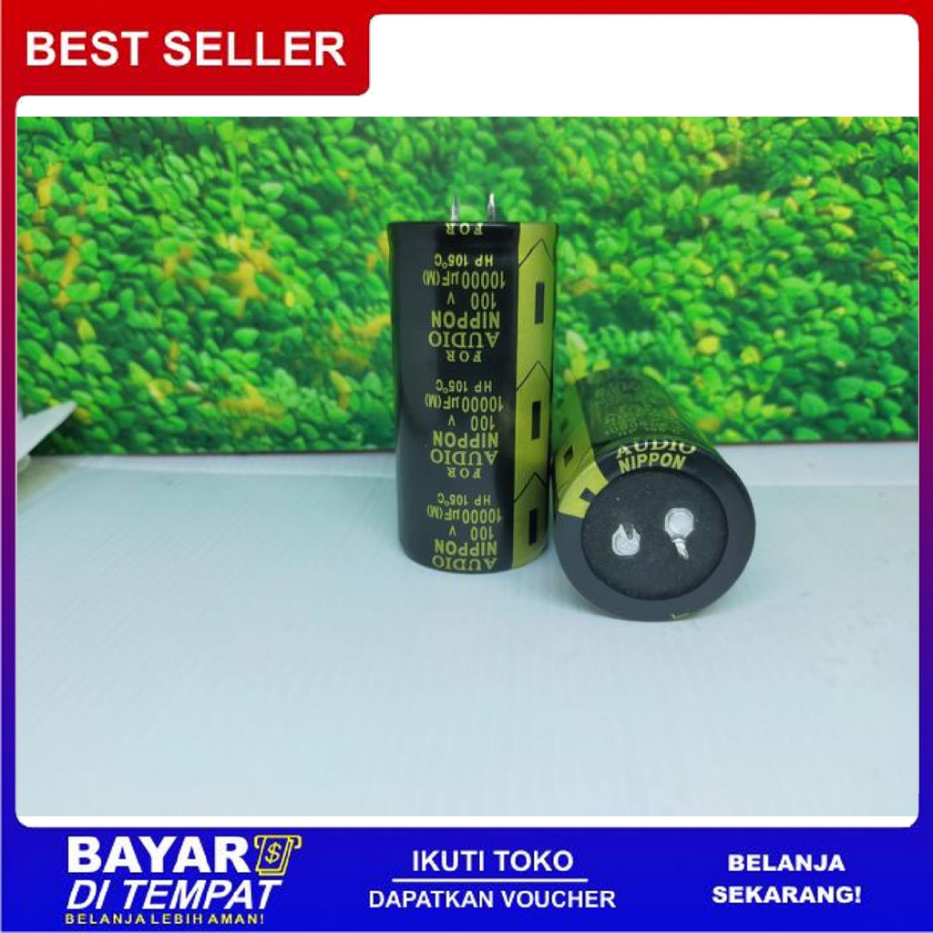 FREE ONGKIR ELKO ELCO ORIGINAL NIPPON 10000UF ASLI 10000 UF 100V KAPASITOR BISA COD
