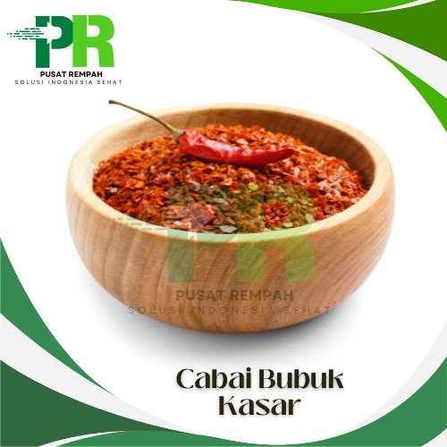 

Cabai Bubuk Kasar Organik Chili Flakes Premium / Bumbu Pelengkap Makanan Cabe Giling Kasar Pusatrempah