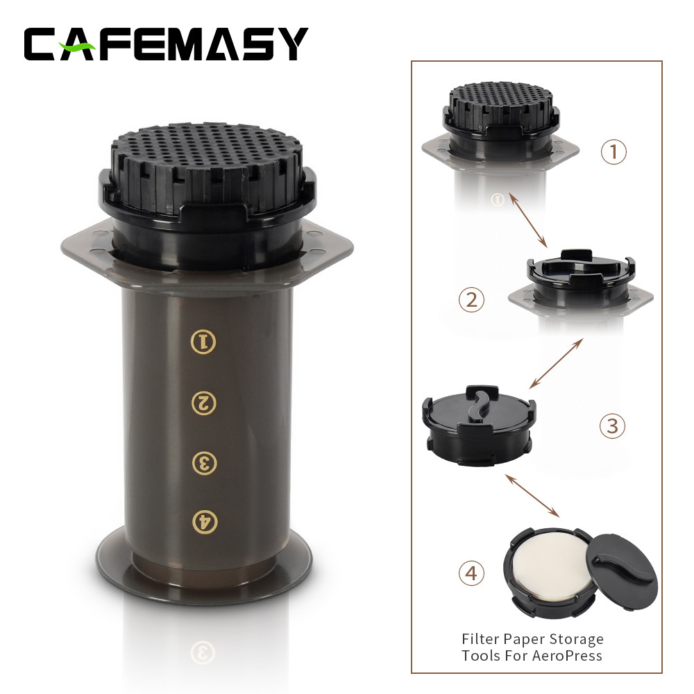 CAFEMASY Kertas Filter Mesin Pembuat Kopi Espresso Portabel Cafe French Press CafeCoffee Pot untuk M