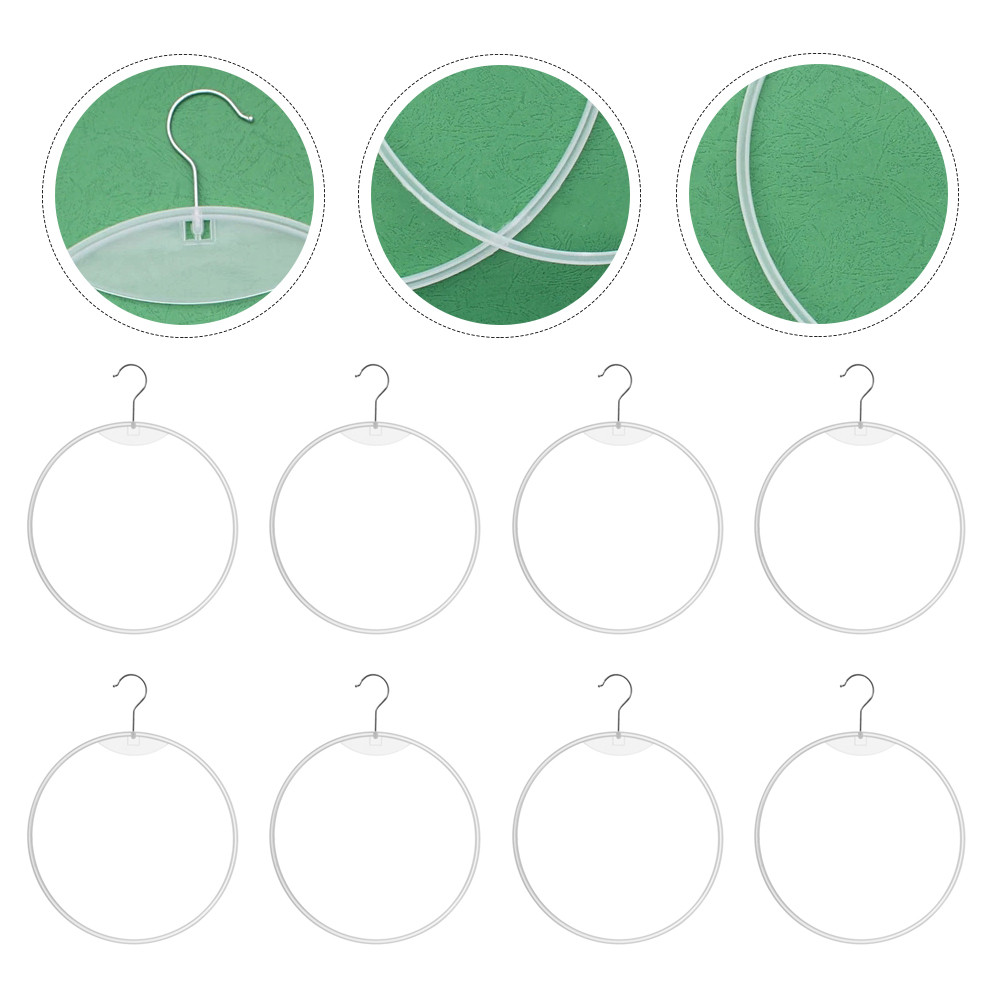 Gantungan Pajangan Pakaian Renang Bikini Rak Pengeringan Rak Singkat Bulat Pakaian Hoop Berdiri Baju