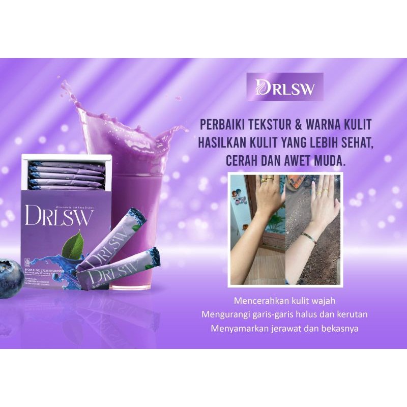 DRLSW Drink blueberry minuman & L tion Booster Dr lsw
