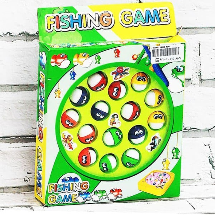 mainan pancingan ikan baterai fishing game baby shark fishing