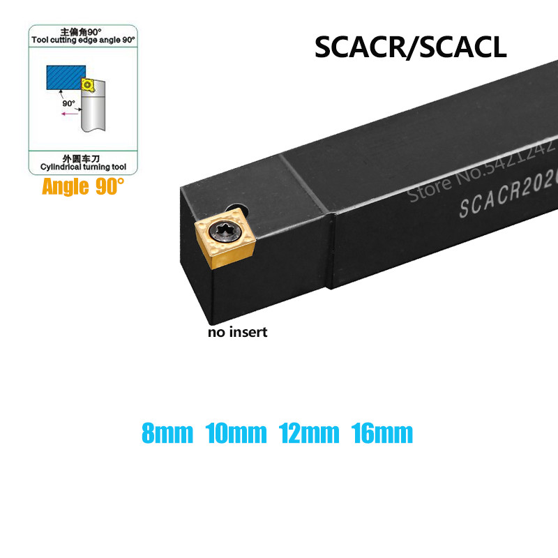 1 Buah SCACR0808H06 SCACR1010H06 SCACR1212H09 SCACR1616K09 Alat Putar Bubut CNC SCACL Tempat Alat Pu