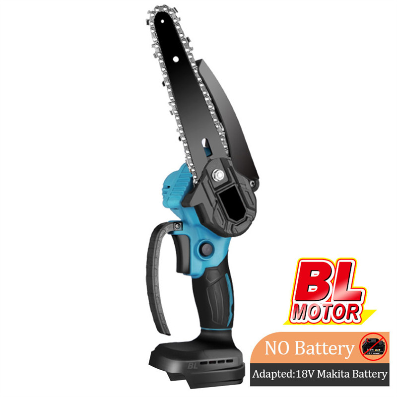 Gergaji Mesin Tanpa Sikat 6 Inci Gergaji Listrik Tanpa Kabel Gergaji Penebangan Taman Genggam Mini A