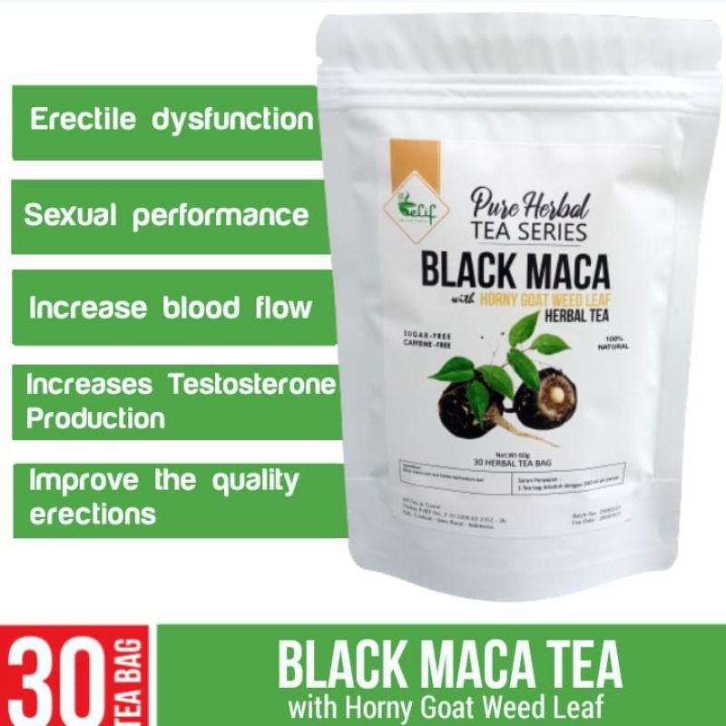 

ELIF TEA AND TISANE Black Maca Epimediium Tea : Black Maca & Epimedii (30 Tea Bag) [PREMIUM]