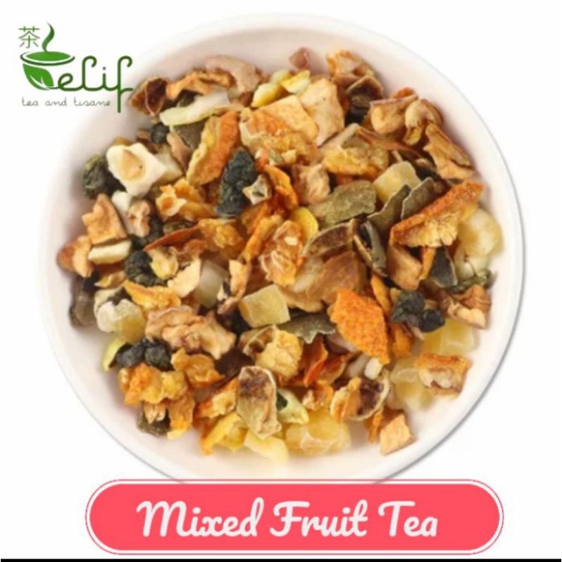 

ELIF TEA Mixed Fruit Tea : Dried Lime Fruit, Peach, Apple and Dried Orange Peel [PREMIUM]