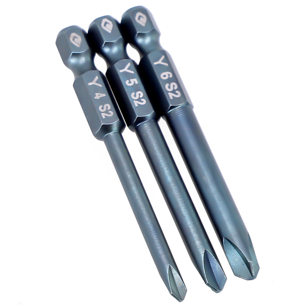 1 Buah 65Mm Mata Obeng Elektrik Tiga Sayap 1/4in Mata Obeng Magnetik Batang Hex Mata Bor Kepala Ujun