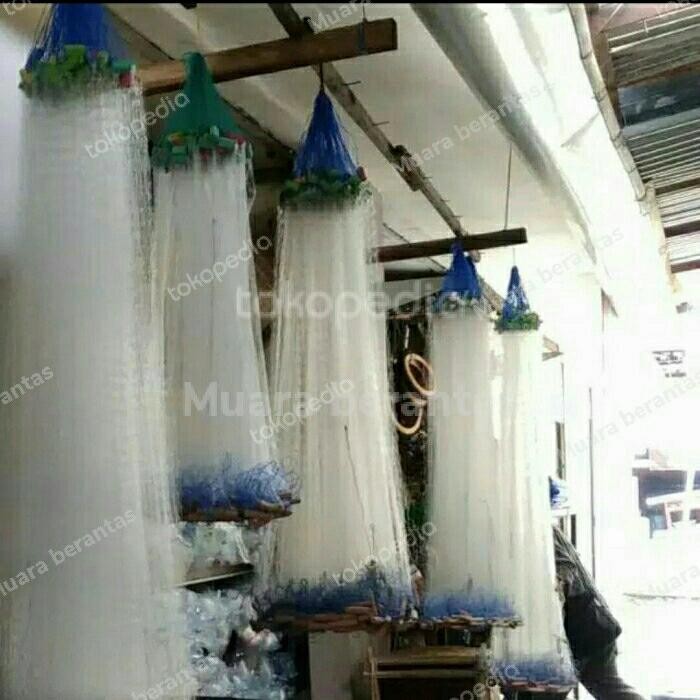 PREMIUM Jaring ikan siap pakai ~ panjang 10 meter