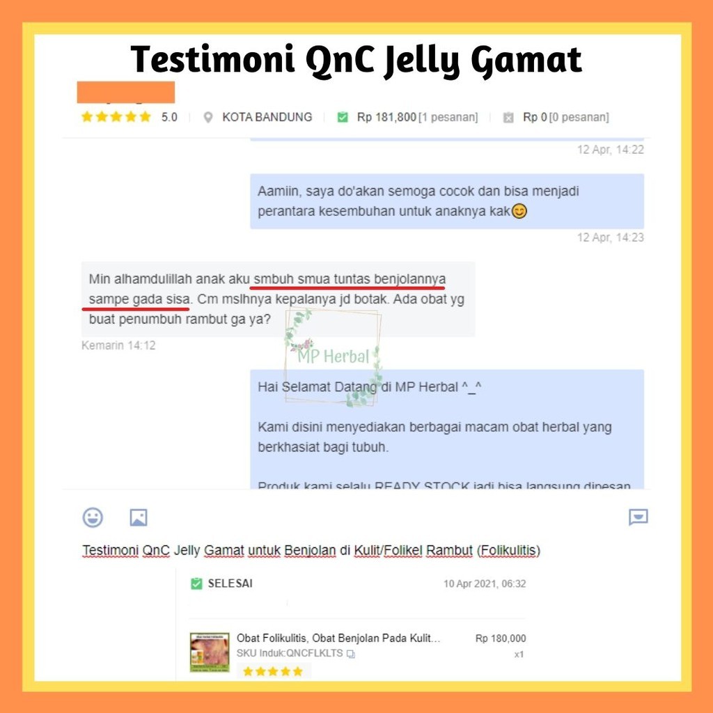 Obat Borok di Kepala, Koreng Bernanah di Kepala Anak & Dewasa, Bisul Benjolan Nanah di Kepala - QNC