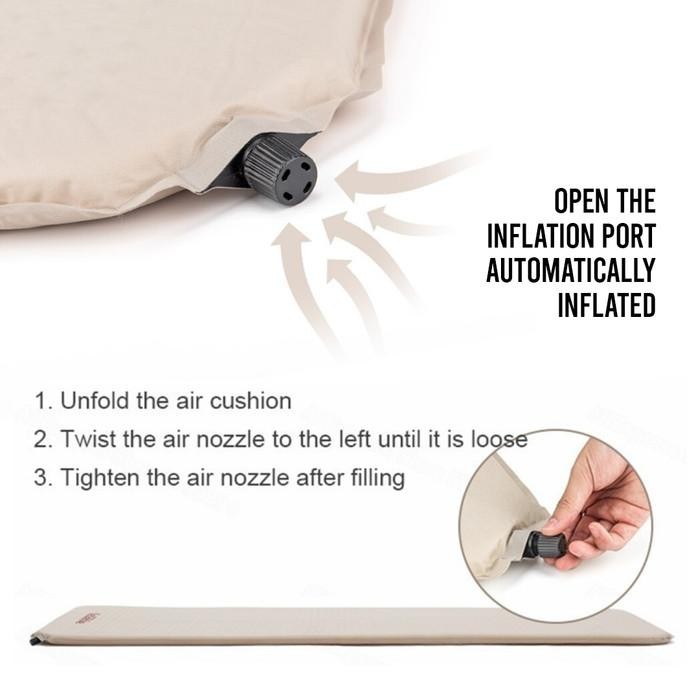 Langsung diproses Matras Angin Naturehike NH20DZ002 Self Inflate Mattress