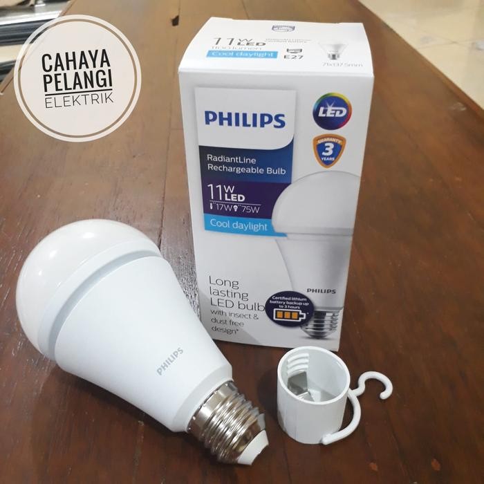 PHILIPS Lampu LED Emergency 8W 11W RadiantLine Rechargeable