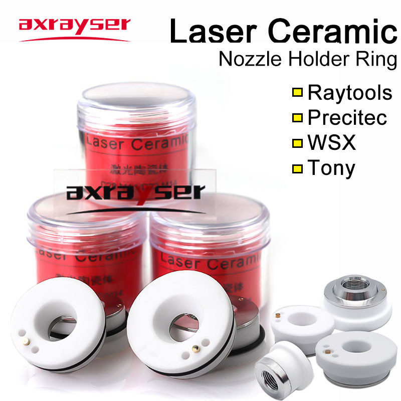Tempat Nozel Badan Keramik Laser Khusus D32/28 Precitec-KTXB Raytools-3D WSX-Mini TONY untuk Mesin L