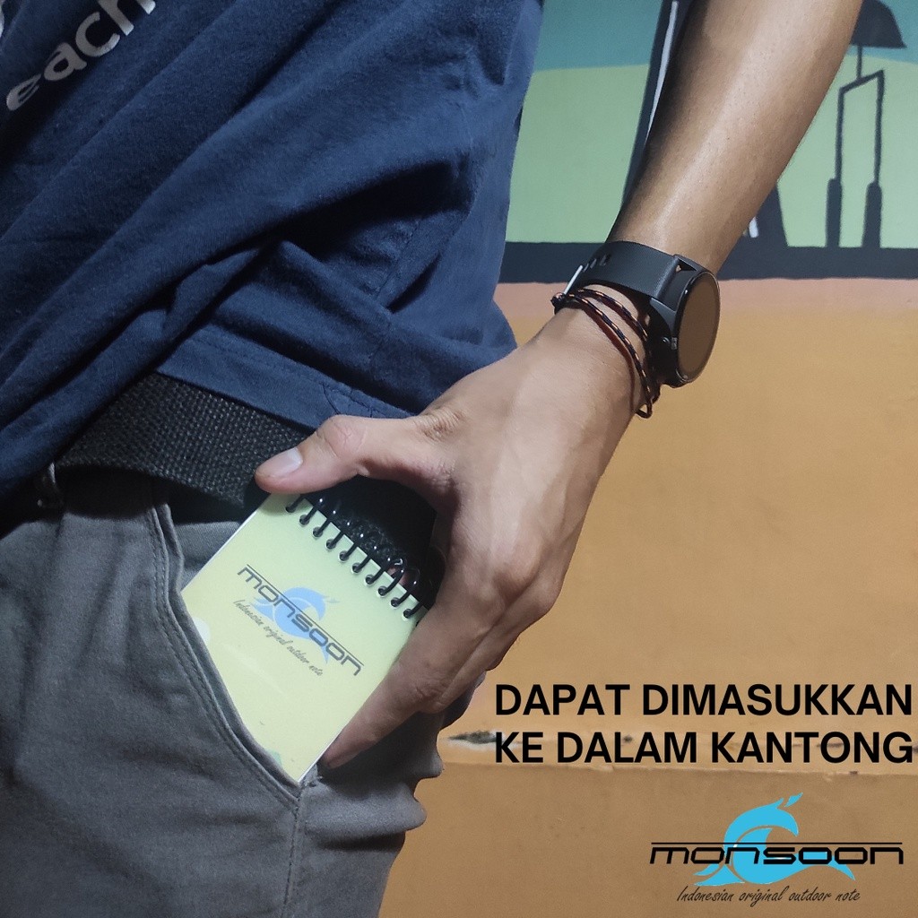 

Buku Pouch Anti Air Kertas Newtop Monsoon Indonesia Outdoor Note
