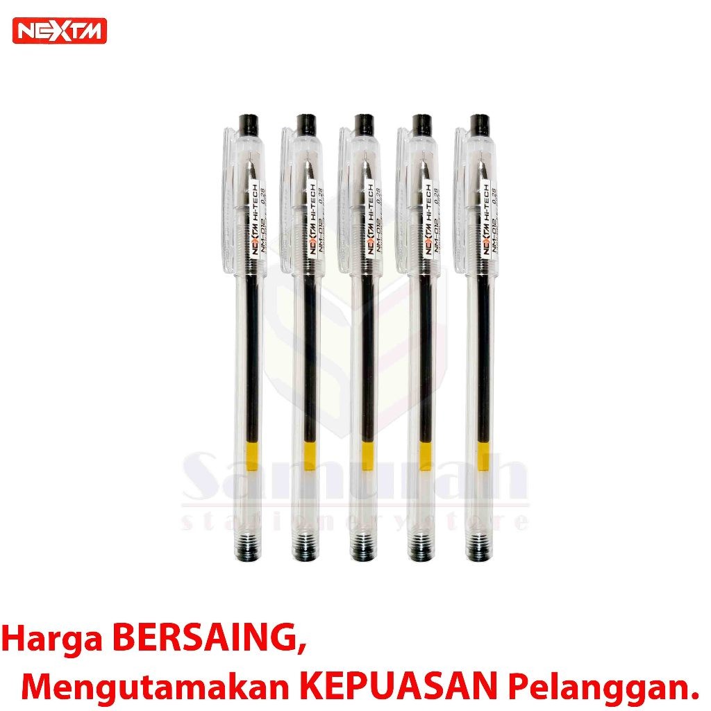 Pulpen Next M Hitech NM 012 0.28 mm / GelPen Hi-Tech NM-012 Hitam 0,28 mm Next-M / Pena Gel Tipis
