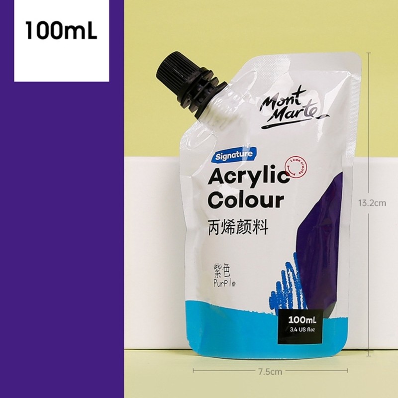 Acrylic Paint, 11 Colors Acrylic Paint Pouches, Artist Grade Acrylic Paint, Rich Pigments for Artist