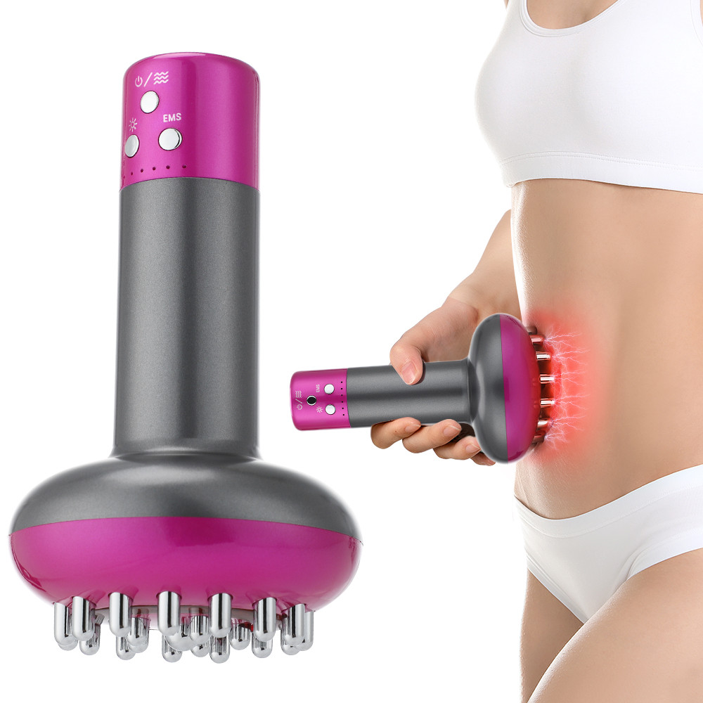 Electric Lymphatic Drainage Machine Meridian Body Massage Brush Ems Anti Cellulite Guasha