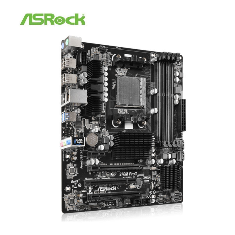 For ASRock 970M Pro3 Desktop Motherboard 970 Socket AM3+ DDR3 For FX/Phenom II/Athlon II ATX 32GB Or