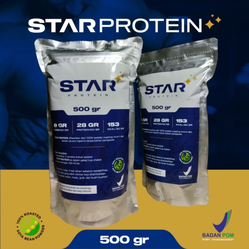 STAR PROTEIN - Whey Protein Bubuk Kedelai - 500 gram