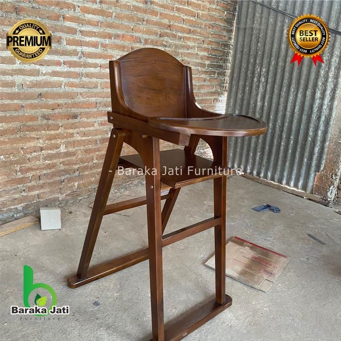 GEYANASHOP_ KURSI BAYI KAYU JATI / KURSI MAKAN BAYI KAYU JATI