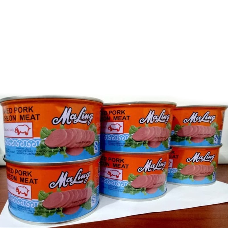 

TTS MaLing Pork Luncheon Meat 397gr - Ma Ling Daging Babi Impor Olahan