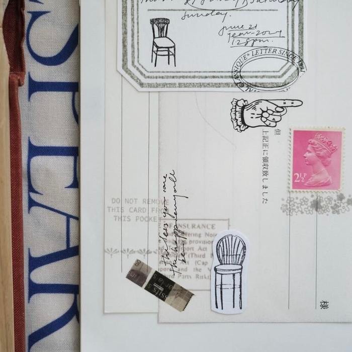 

Tkj - Kurukynki Rubber Stamp - Label Paper / Tag Label / Big Label