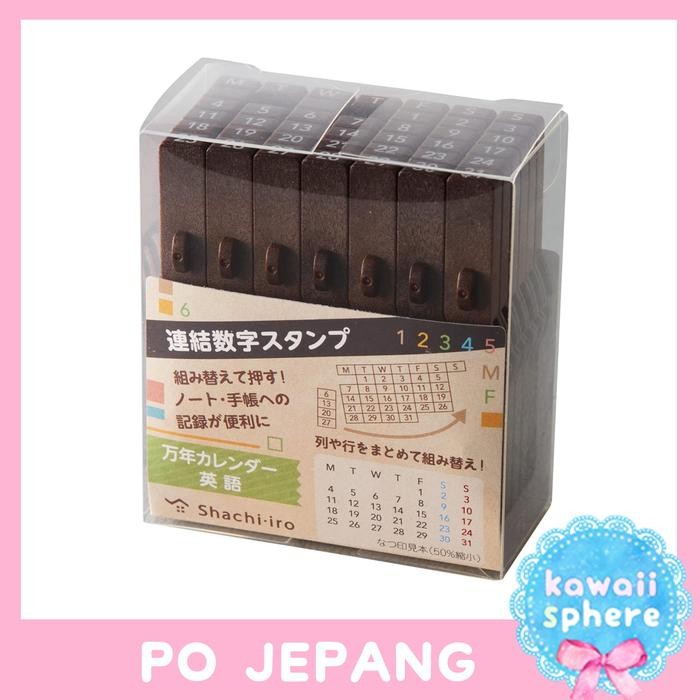 

Tkj - Shachihata Number Stamp Monthly Calendar Customized Rubber Stamp Stamp Tanggalan