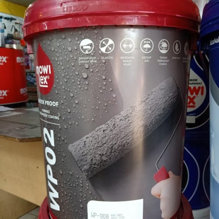 Bebas Ongkir Mowilex WP02 WP 909 Merlin Grey 20 Kg Pail Waterofing Anti Bocor