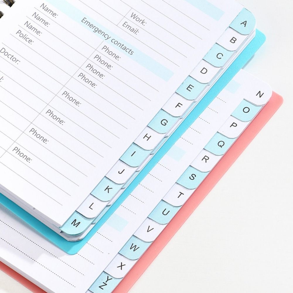 

With Alphabetical Tabs Spiral Password Keeper Book A6 Mini Size Coil Book Password Keeper Notebook