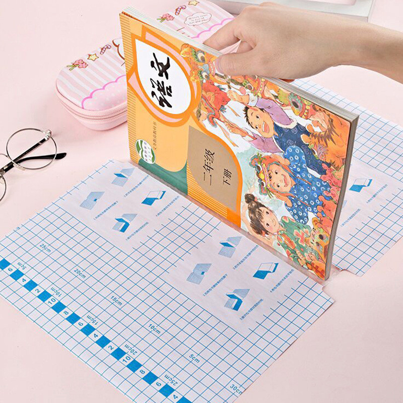 

10 Sheets A4 Transparent Self Adhesive Book Cover Wrapper Waterproof Book Wrap Paper Film Matte