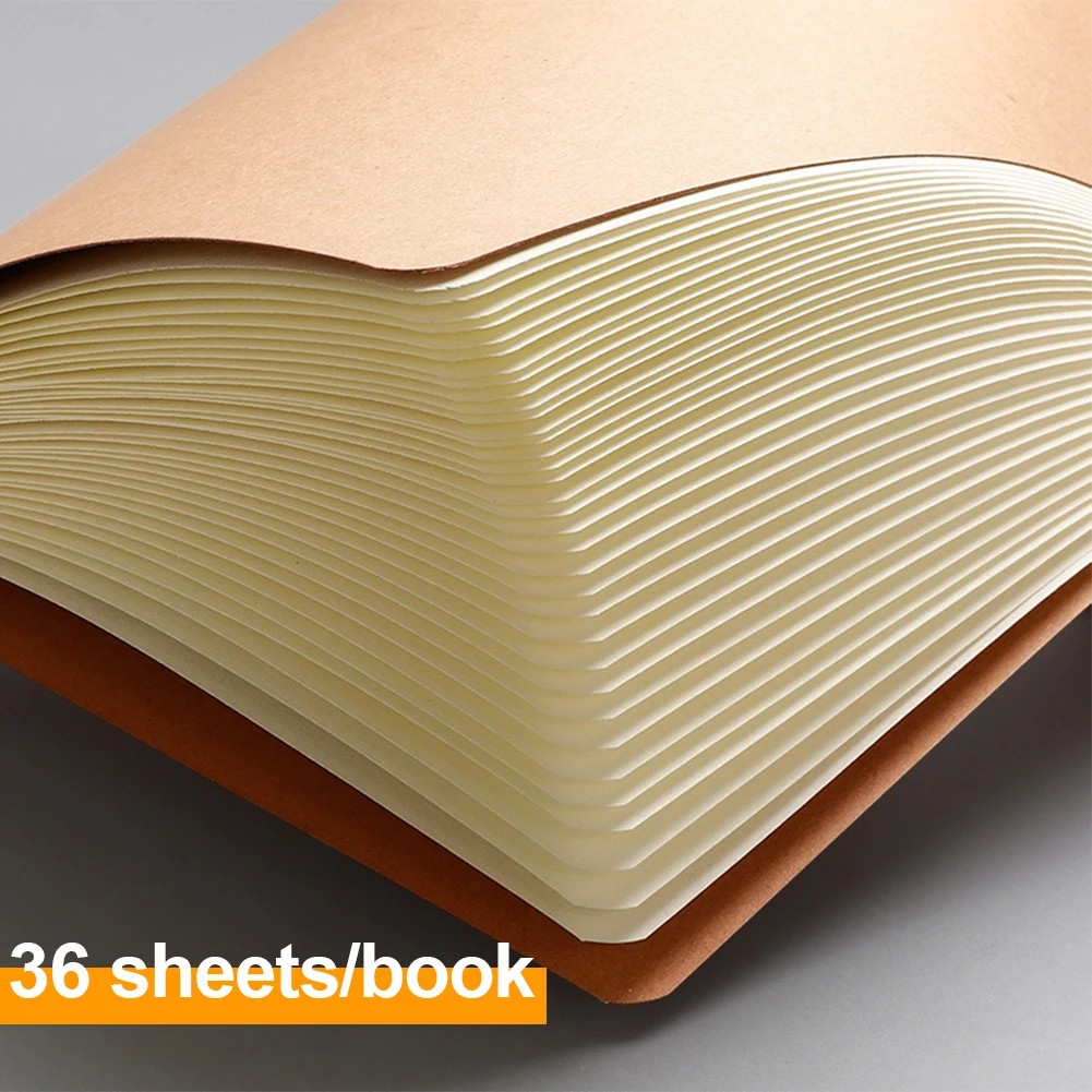 

A5/B5/A4 Kraft Paper Notebook Journal Diary Sketchbook To-Do Lined Paper Daily Book For School