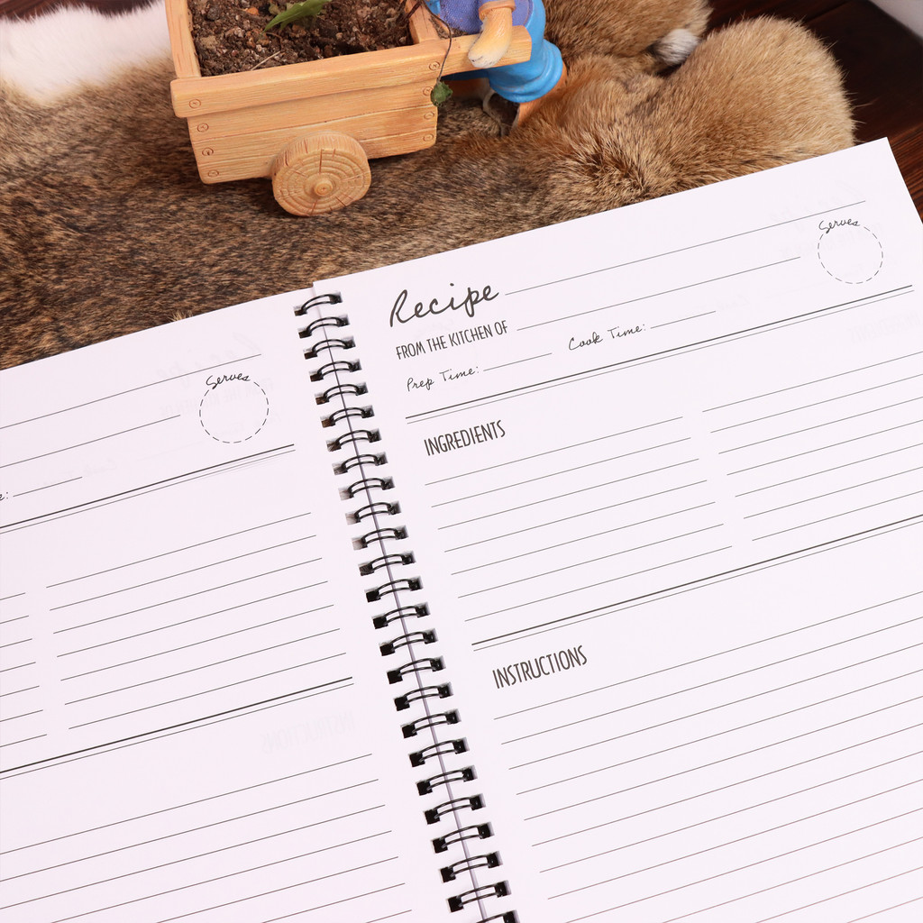 

Recipe Spiral Notebook/Journal, Ideal For Baking & Cooking Recipes, Baking Notebook Whimsical