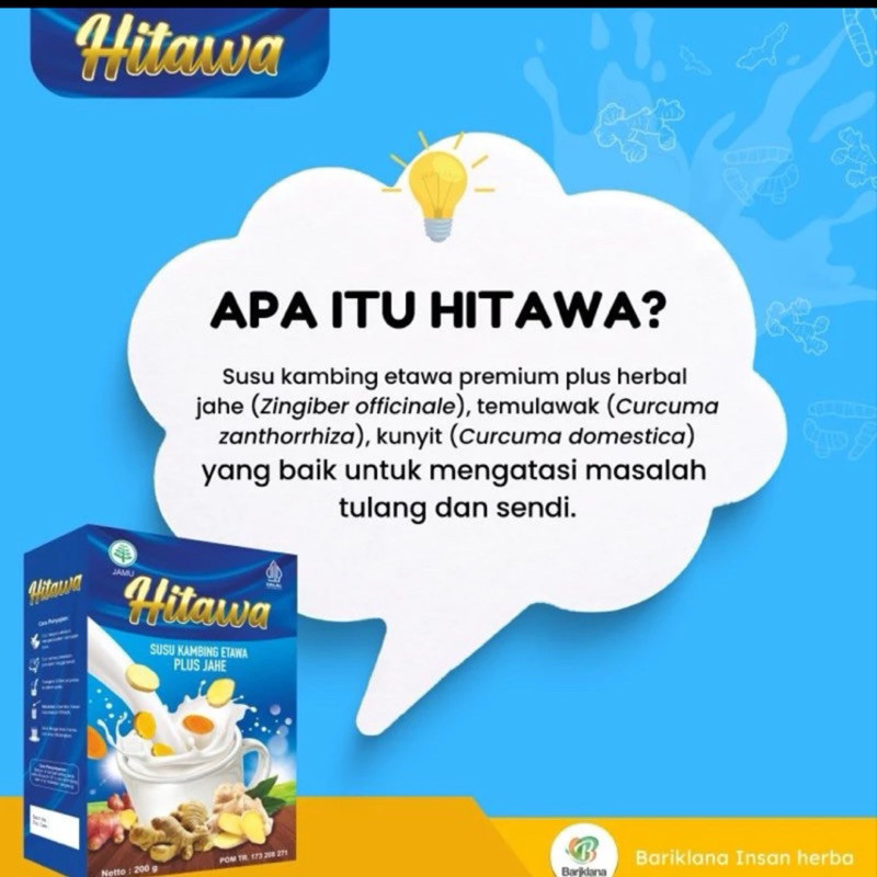 

(BONUS PILIH HADIAH) SUSU HITAWA PAKET RESELLER