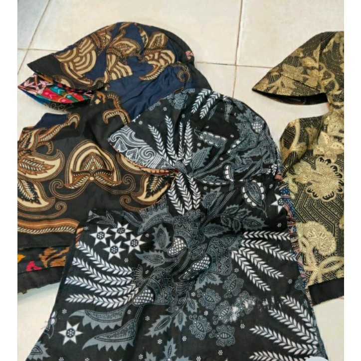 Bararoomkey_ Topi Las Batik Mancing Sebo Kerpus Proyek Pelindung Kepala