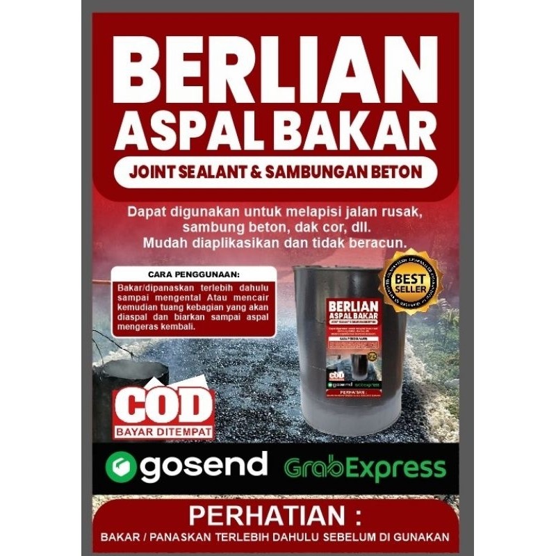 Bararoomkey_ Aspal Bakar/Aspal Padat 5Kg Joint Sealent