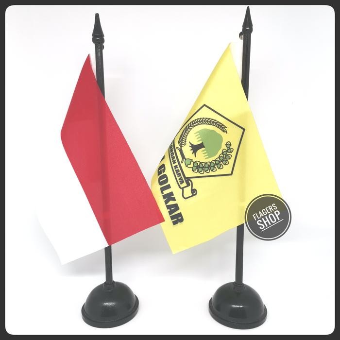 

Flagers - [Paket] Bendera Meja Indonesia + Partai Golkar