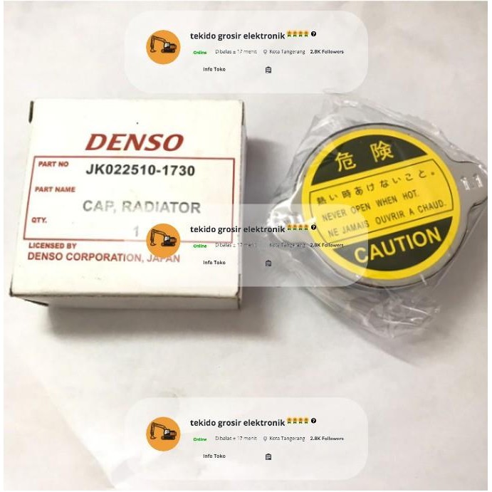 Tutup radiator 0.9 umum radiator cap