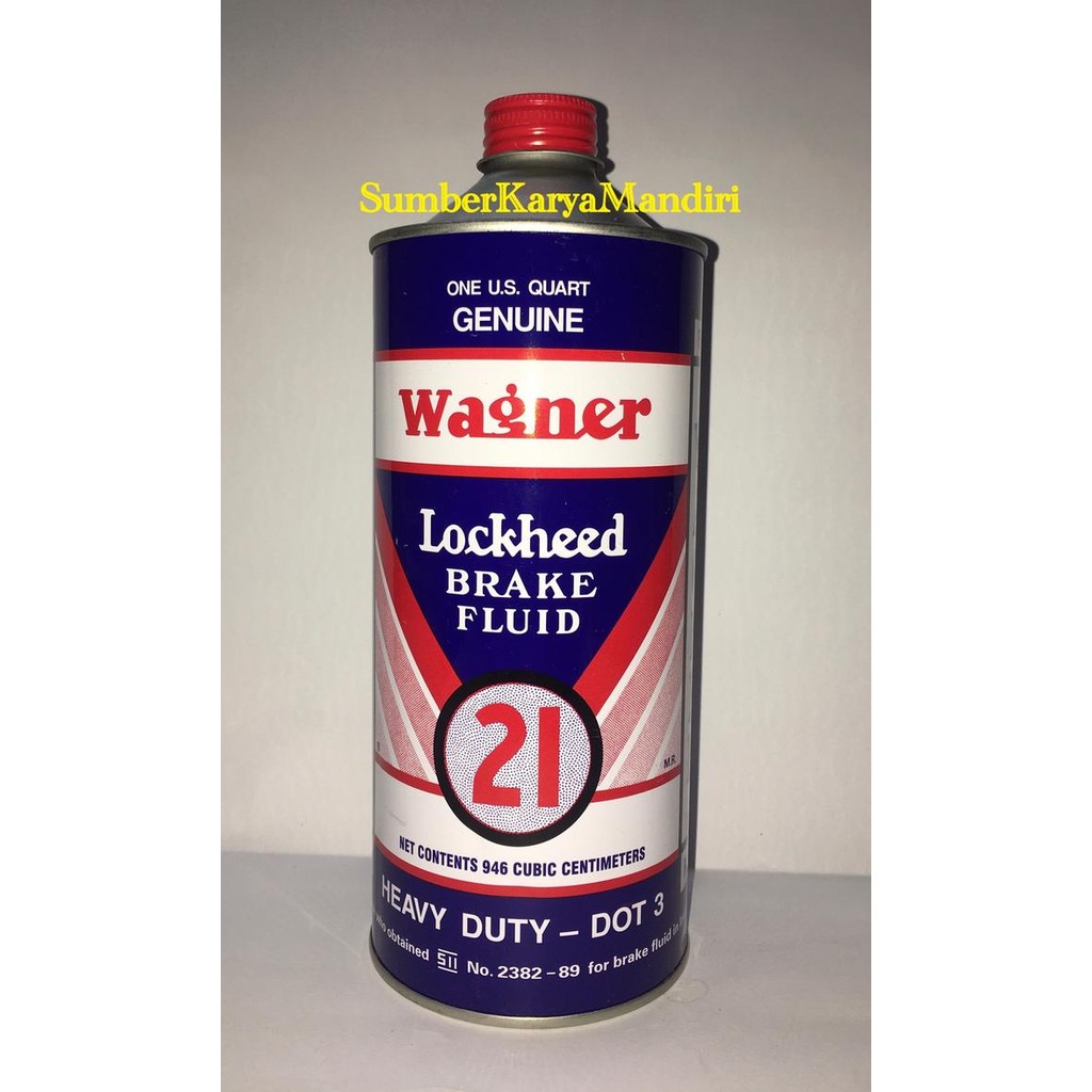 Wagner Brake Fluid DOT-3 Heavy Duty / Minyak Rem DOT-3 Wagner (946ML)