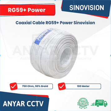 RB2233 KABEL CCTV RG59+POWER #100METER KUALITAS No 1