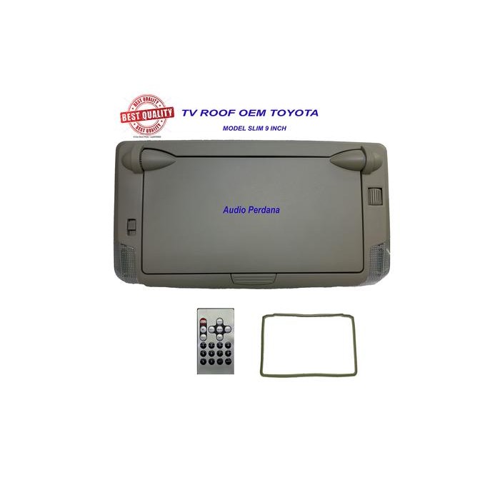 Terlaris Tv Plafon / Roof Mobil Universal 9" Model Oem Toyota Built In Tuner Ongkir Termurah