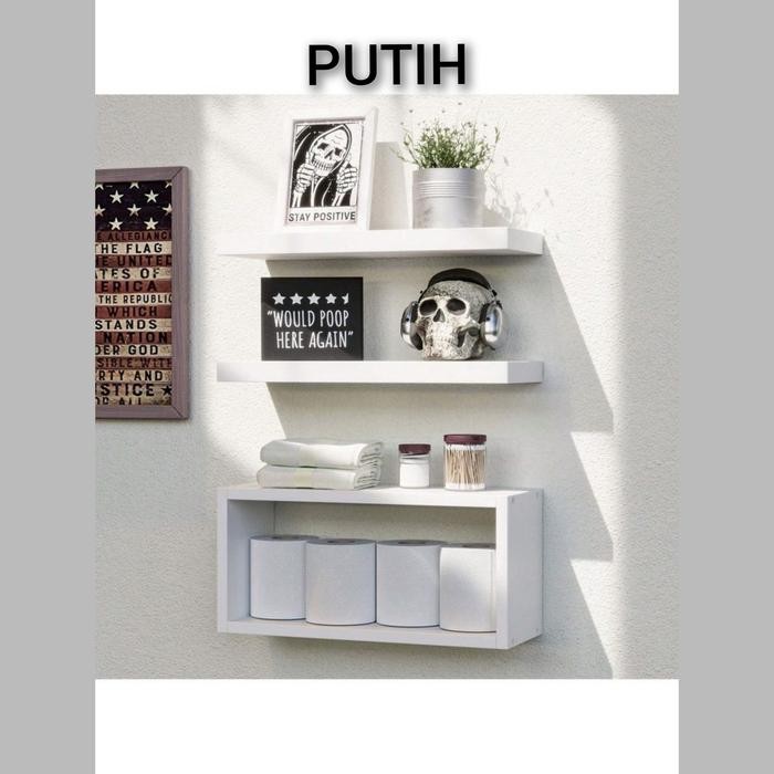 Terlaris Rak Decorasi Kamar Mandi, Rak Ambalan Dinding, Rak Kamar Mandi