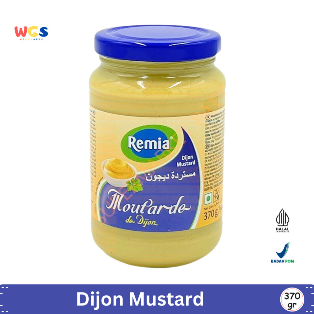 

READYY! Remia Dijon Mustard 370g Mustard Khas Prancis Rasa Tajam dan Creamy, Cocok untuk Sandwich &
