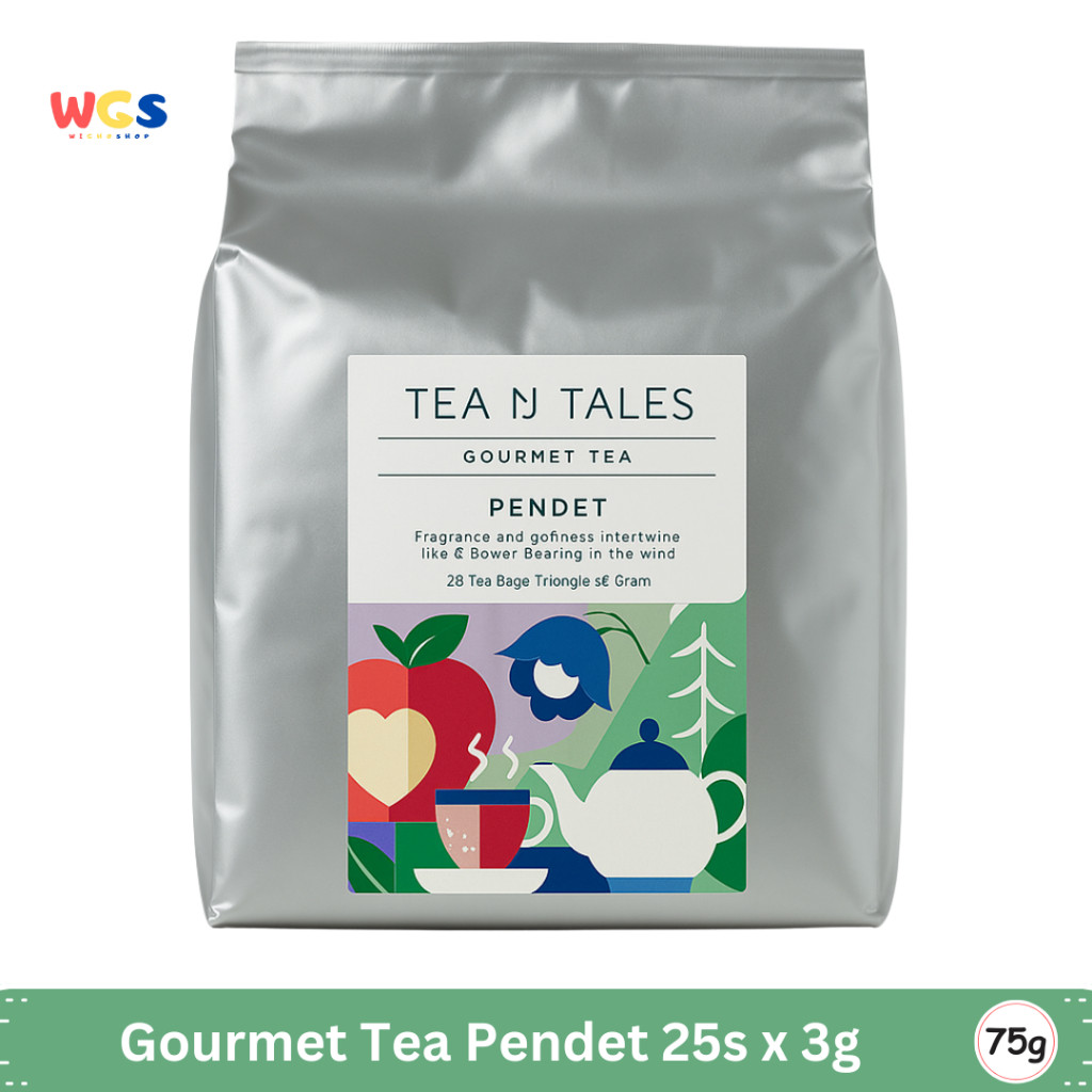 

READYY! Tea N Tales Pendet Gourmet Tea Blend (25 Tea Bags x 3g) Teh Buah Floral Lembut & Harum Alami