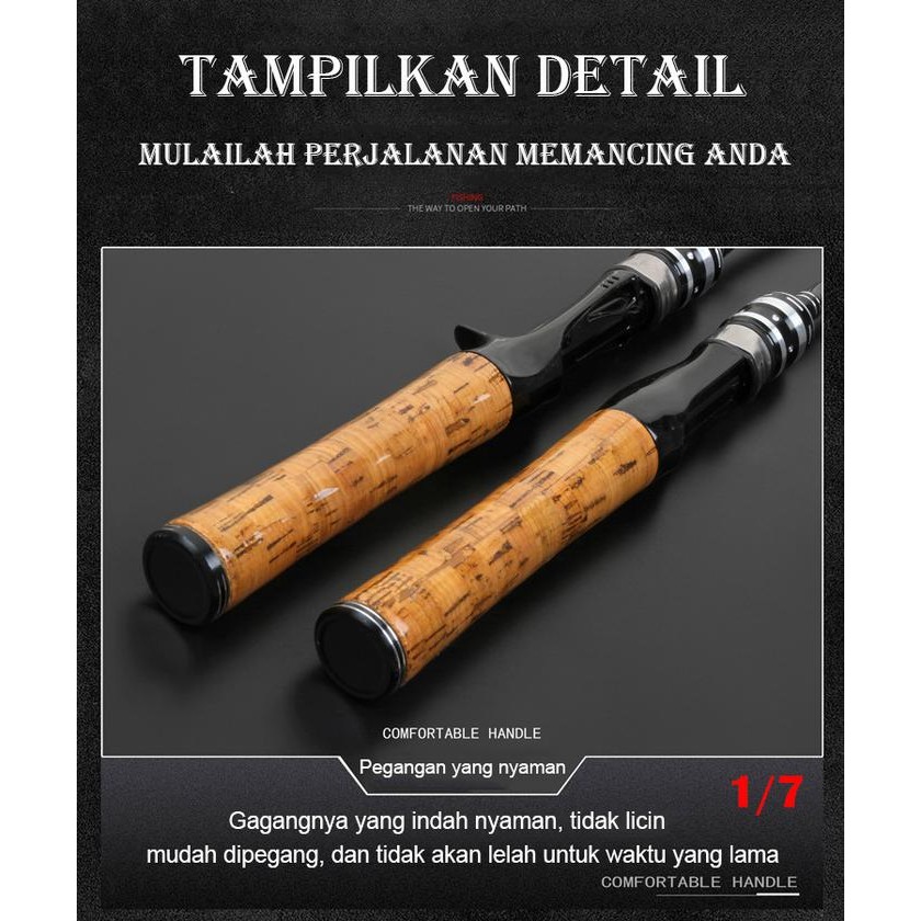 PREMIUM JORAN PANCING Carbon Fiber Fishing Rod Max Drag 8kg Joran Pancing Carbon Ultralight Max Drag