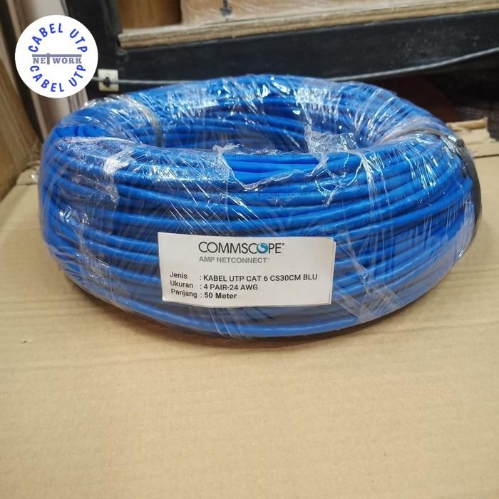Kualitas Terjamin Commscope Amp Kabel Utp Cat.6 4Pair 24Awg Original Commscope @50 Meter