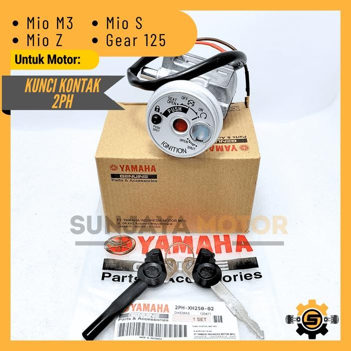 PREMIUM Kunci Kontak Set 2PH Keyset Original Yamaha Mio M3 Mio Z Mio S Gear 125 Kunci Motor 1 Set