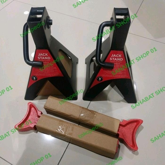 PREMIUM jack stand 3 ton maxbuild , jack stand dongkrak mobil PROMO