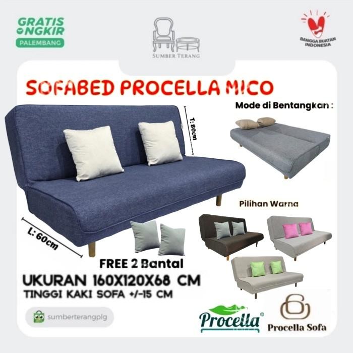 PREMIUM Sofabed Procella Mico Sofa Bed Sofa Lipat Kursi Tamu Lipat Sofa Ruang Tamu Sofa Rebah Sofa